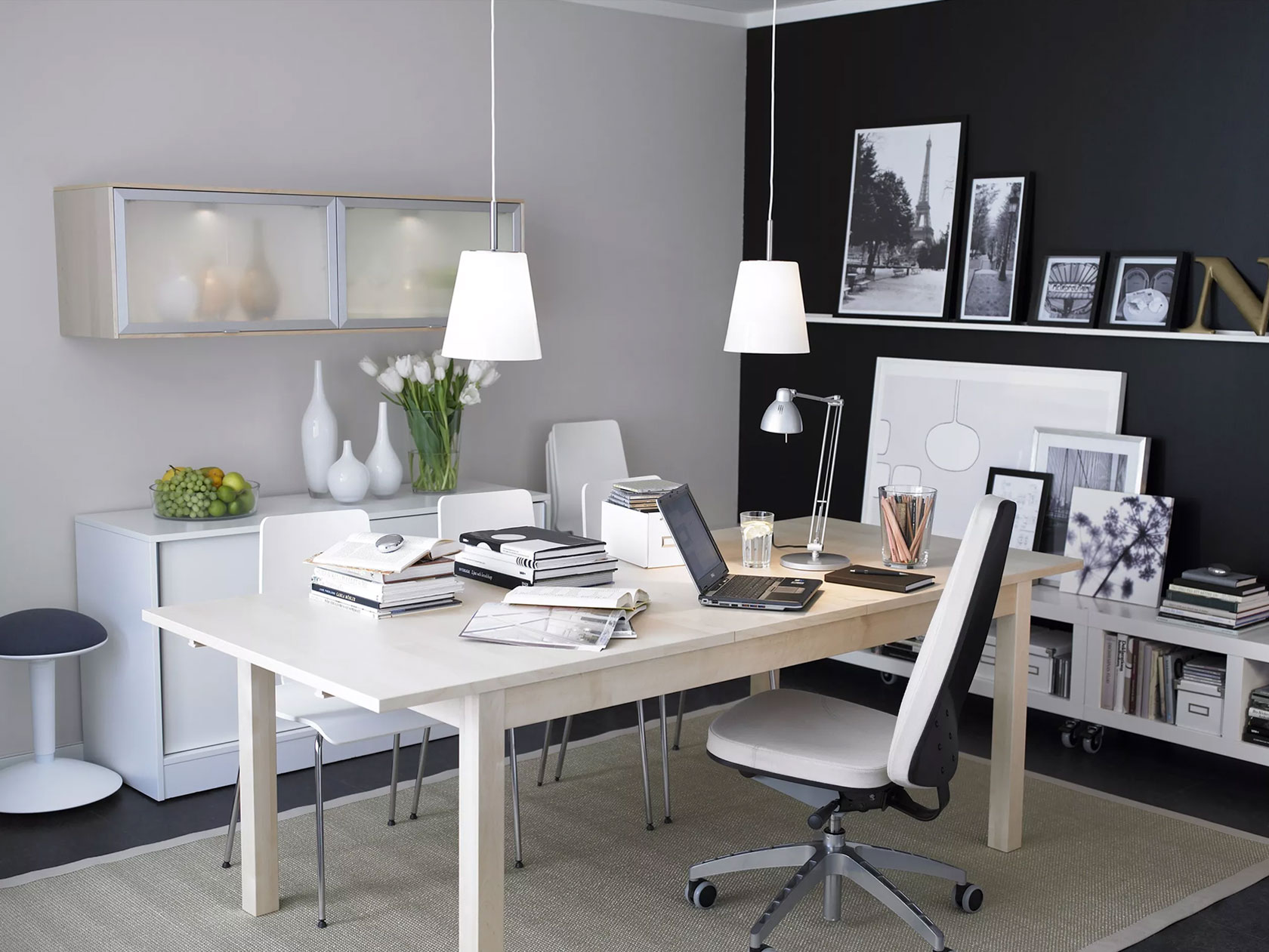 Interior Design Ideas: Walls, Desks & Lighting for Small Offices | My