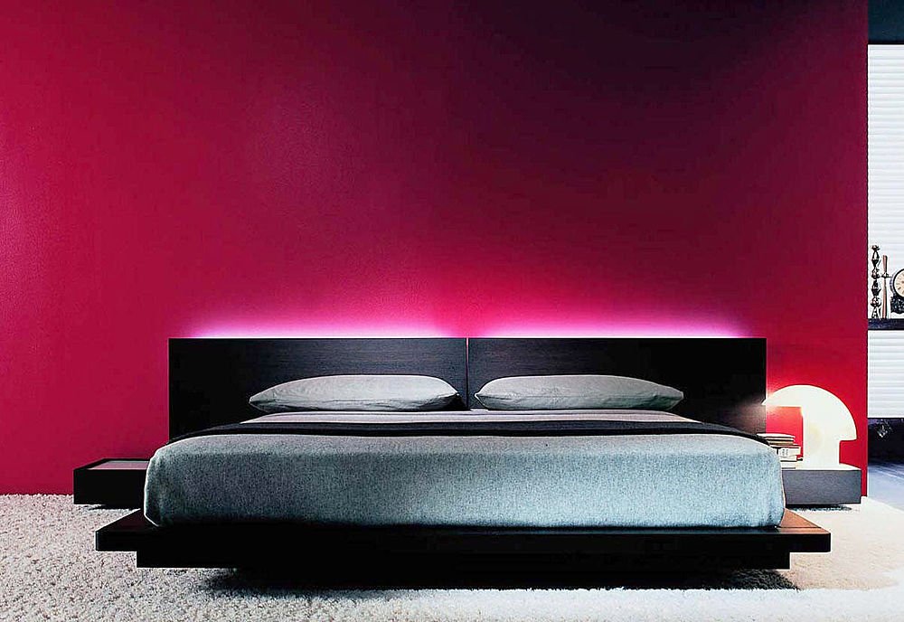 Décor of Bedroom in Red | My Decorative
