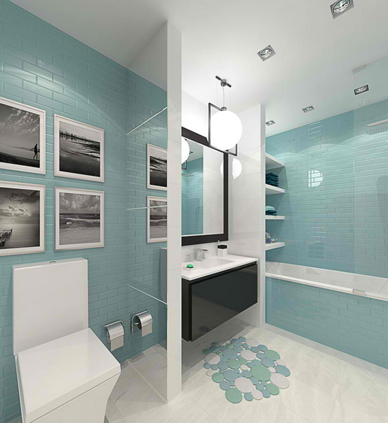Turquoise and Brown Bathroom Ideas