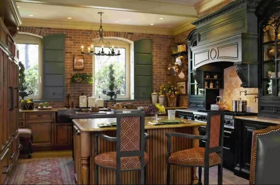 vintage french kitchen design