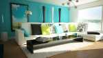 Design-bright-and-cozy-living-room-with-blue-wallpaper-design-slim