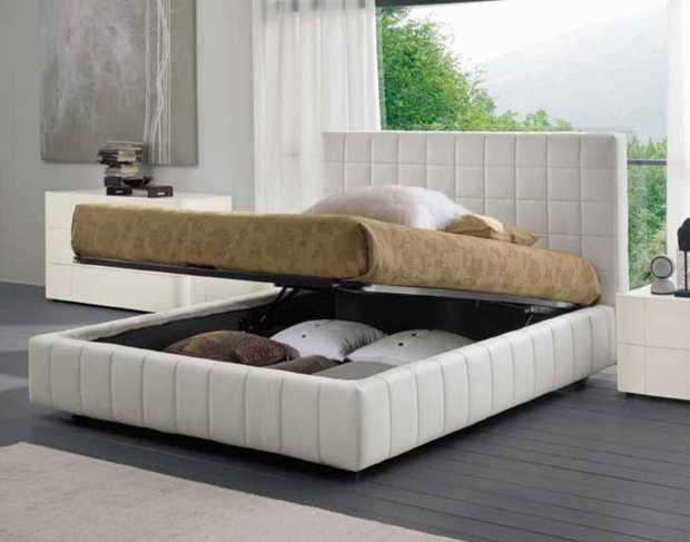 Modern bed with storage