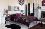 Luxury Black and Purple Interior Decor Ideas for Master Bedroom