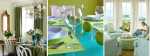 Dining table design Green Blue