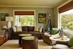 Green And Chocolate Living Room