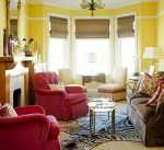 Yellow And Red Living Room Design Idea