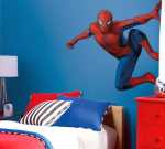 Kids’ Bedroom With Spiderman On The Wall