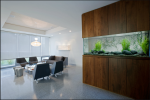 Modern Office With Aquarium Feng Shui