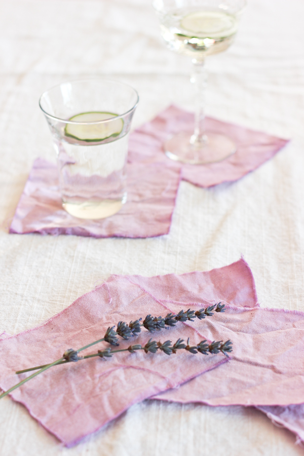 Naturally Dyed Cocktail Napkins
