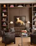 Asian Country Cottage interior design Chocolate Color