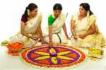 flower rangoli decoration