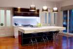 Light And Dark Modern Kitchen Lighting