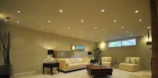 Contemporary Recessed Walls Recessed Lighting in Contemporary Family Room