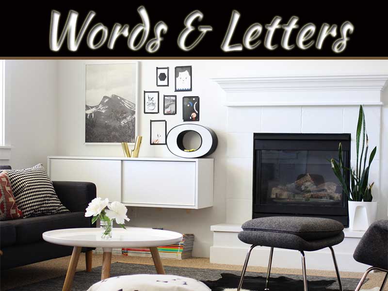 Words and Letters Contemporary Kitchen Décor