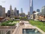 New York City Roof Top Above City Gardens