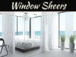 White Decorative Window Sheers For Summer