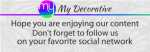 my decorative follow us on social networks