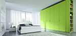 Modern Green Wardrobe bedroom interior design