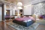 luxurious-wardrobe-with-mirror-doors-in-extraordinary-bedroom-interior-decor-pendant-lamp-and-interesting-modern-rug-in-contemporary-bedroom