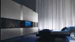 ultra modern bedroom with mood lighting