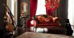 Sensual Elegant Red Italy Style Sofa For Luxury Home Interior Design Ideas