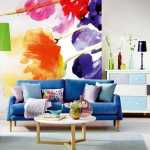 Color splash wall interior design