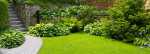 Beautiful lush green fresh weed free garden