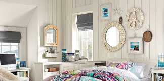 Décor Ideas For Bedrooms White Retro Bedroom With Modern Colors And Floral Design