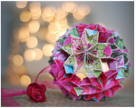 christmas ornaments origami ball