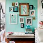 colorful gallery wall