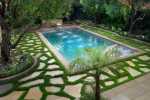 garden with pool