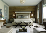 white wooden modern minimal bedroom interiors