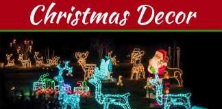 The Christmas Lights In The Outdoor Space The Christmas Lights in the Outdoor Space