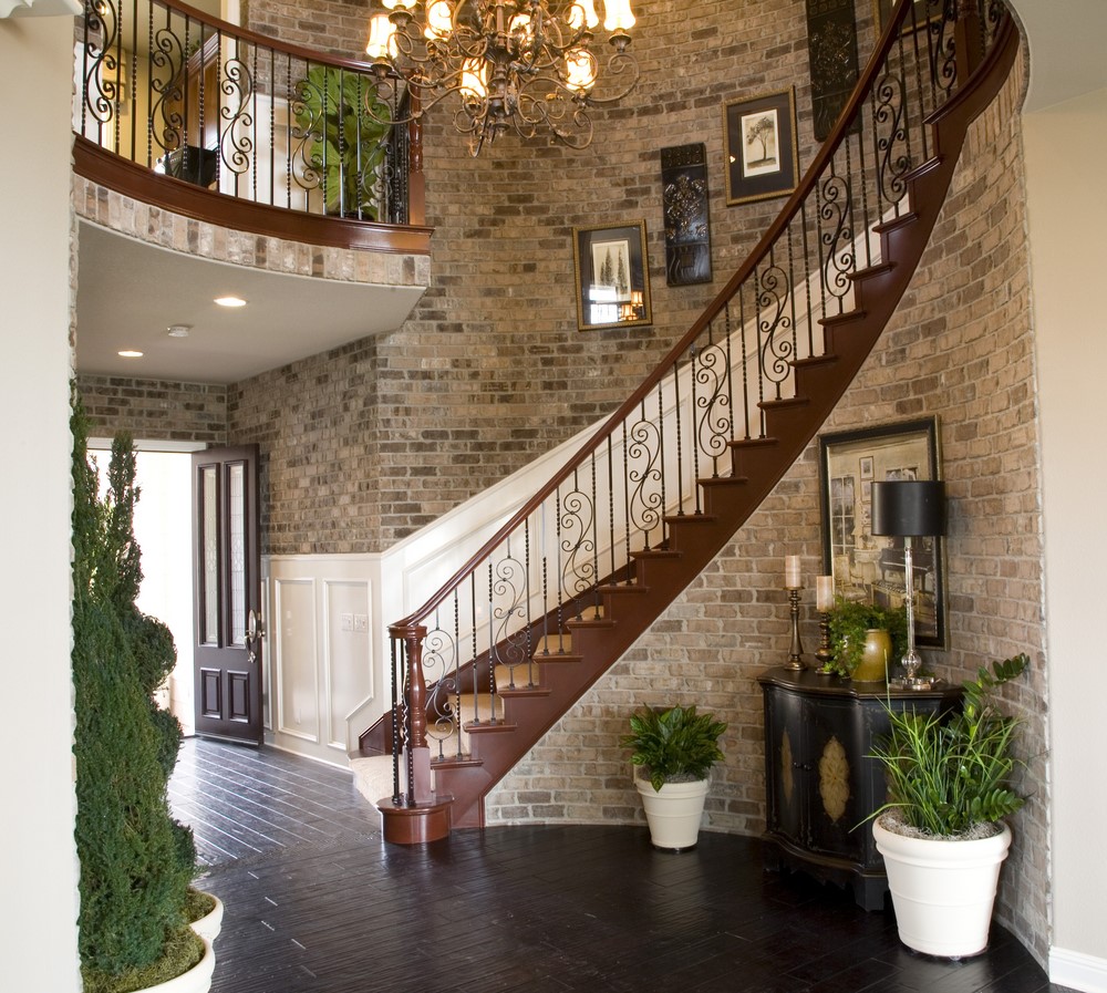 Staircase with Handrails