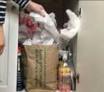 Plastic bags and paper bags