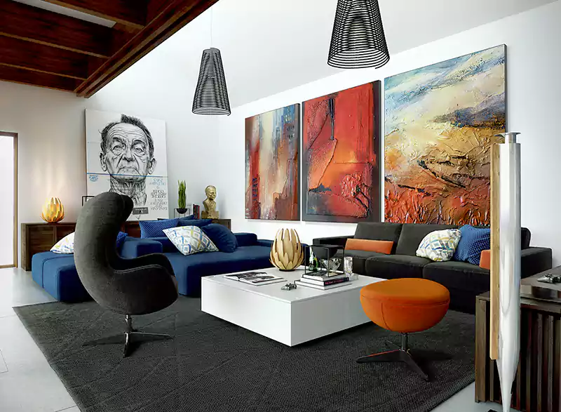 Living Room With Artwork Living Room With Artwork