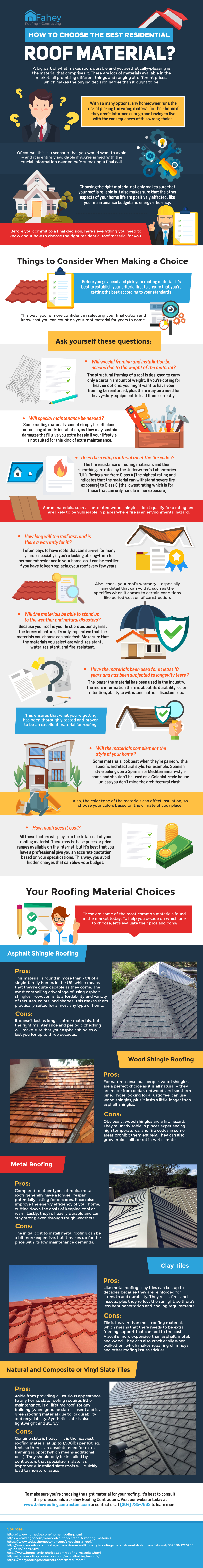 How To Choose The Best Residential Roof Material? (Infographic) | My ...