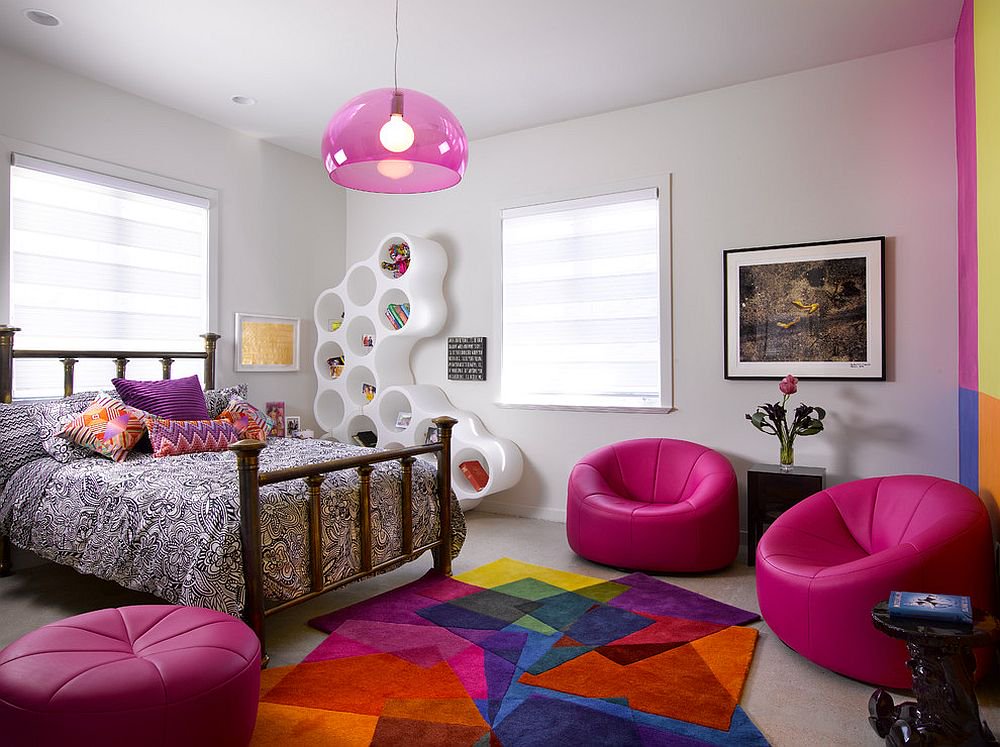 multi-coloured bedroom wall | my decorative