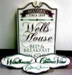 bed and breakfast signs