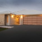 automatic garage doors modern lights