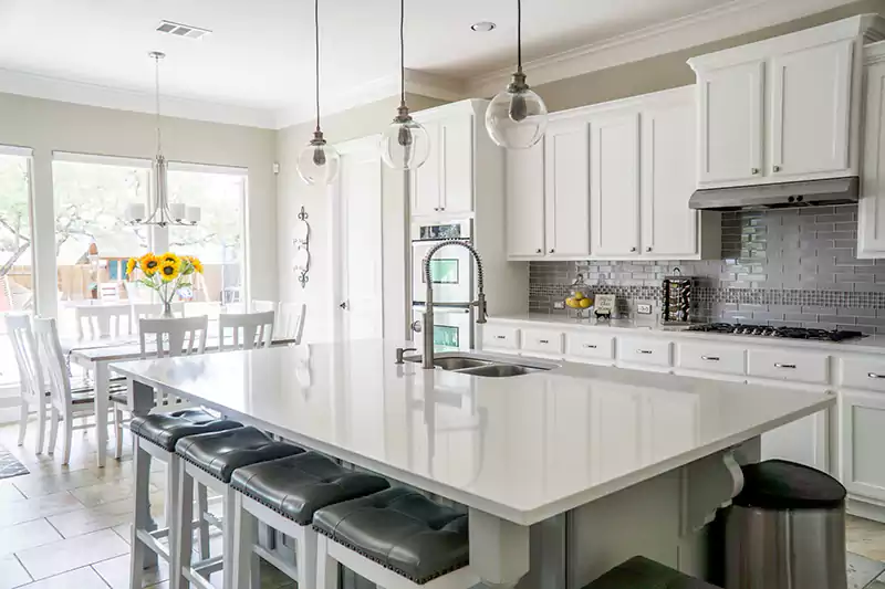 Monochromatic-Themed Kitchen Monochromatic-Themed Kitchen