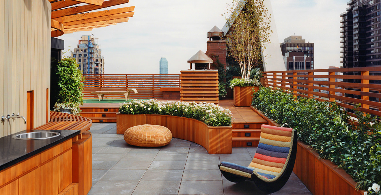 New York Decks East Side Penthouse Terrace