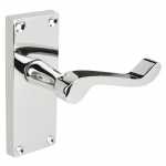 Lever Latch Handle On The Backplate