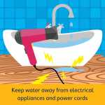 no not mix electricity and water