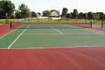 asphalt tennis court