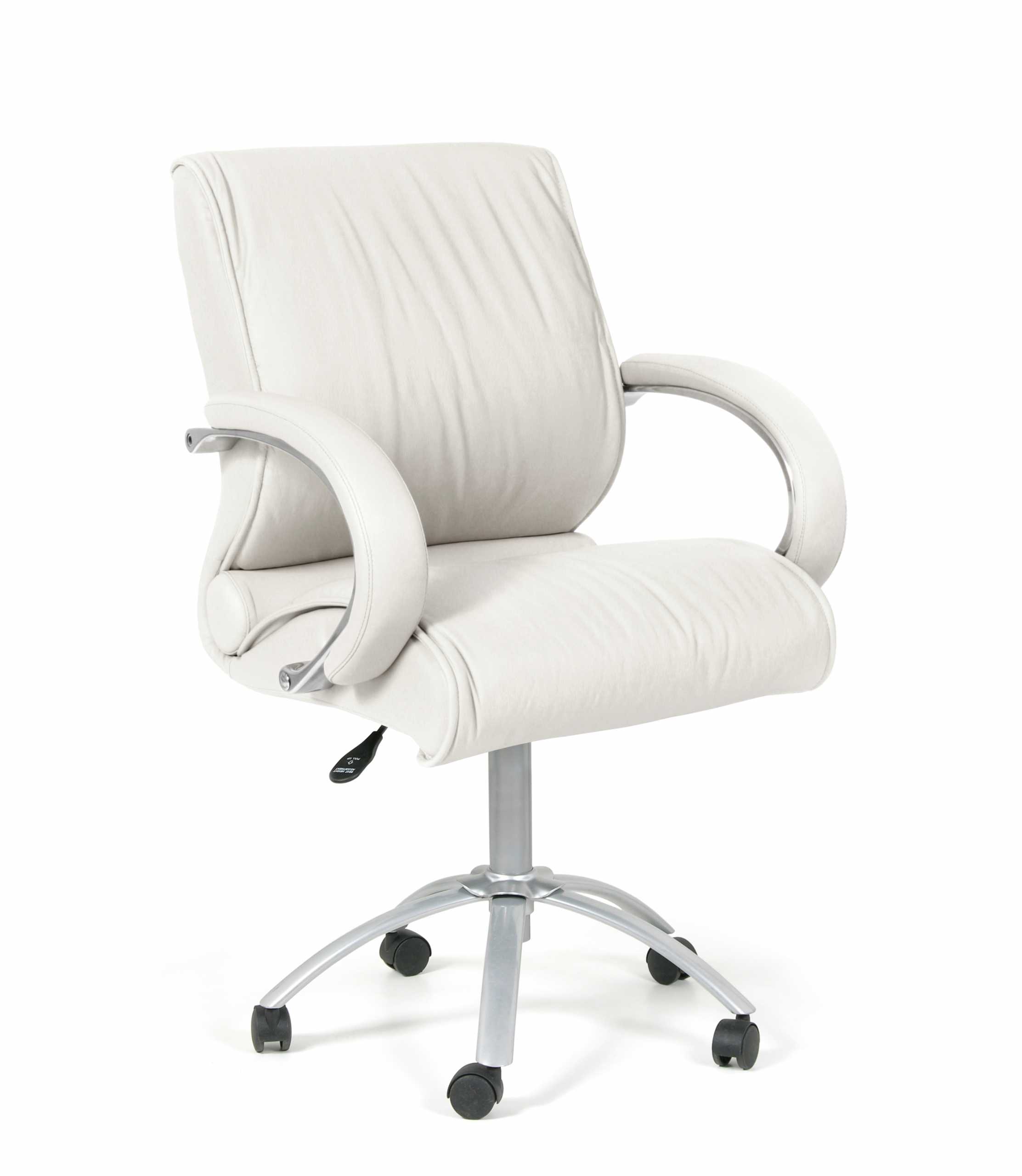 The office chair from white leather | My Decorative