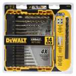 DEWALT 14-Piece Cobalt Drill Bit Set with Pilot Point