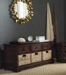 Safavieh American Homes Collection Damien Dark Cherry 3 Drawer Storage Unit