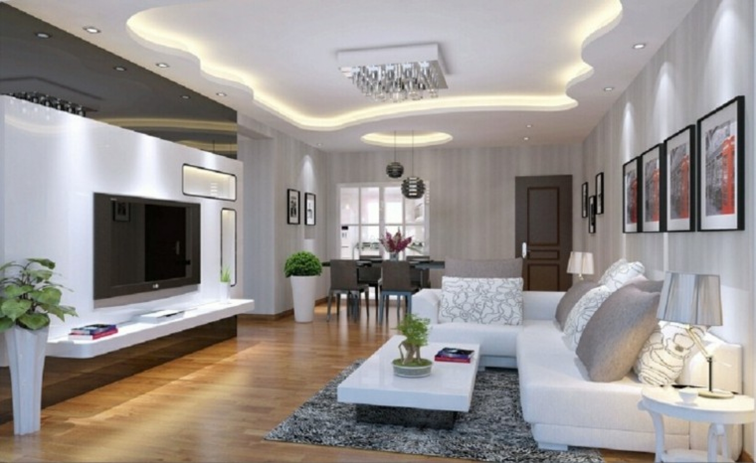 Modern False Ceiling Ideas for Living Room