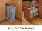 PULL OUT TRASH CANS AND BINS